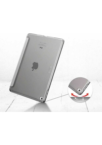 Apple iPad 7/8. Nesil Kılıf 10.2" Smart Cover Katlanabilir Standlı Tablet Akıllı Kapak Lacivert