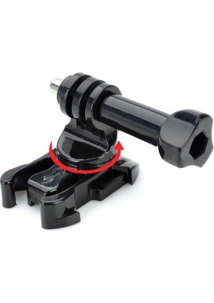 GP06BV Eken Sjcam Gopro Aksiyon Kameralarla Uyumlu Pivot Vidalı Hızlı Tak Çıkar 2 Parça Aparat Seti