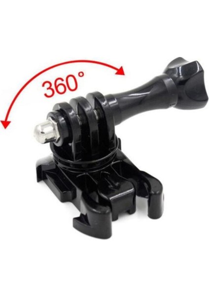 GP06BV Eken Sjcam Gopro Aksiyon Kameralarla Uyumlu Pivot Vidalı Hızlı Tak Çıkar 2 Parça Aparat Seti