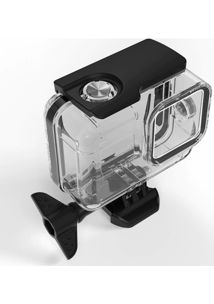 GO208 Gopro Hero 8 Black Uyumlu 60 Metre Waterproof Housing Su Geçirmez Muhafaza Kılıf
