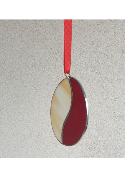 Kırmızı,beyaz Cam Vitray 12X11CM fiyatları