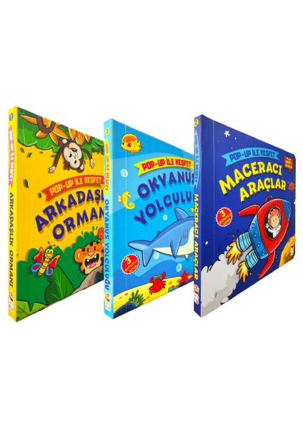 Pop Up İle Keşfet Seti - Üç Kitap