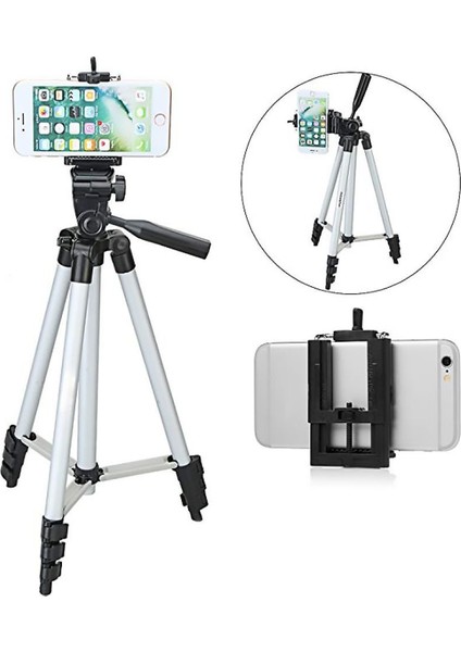 102 cm Katlanabilir Telefon Kamera Tripod