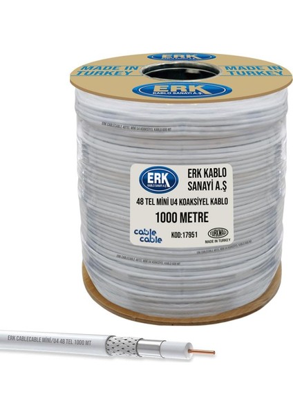 Cable Cable  RG58 U4 Mini Anten Kablosu - 1000M