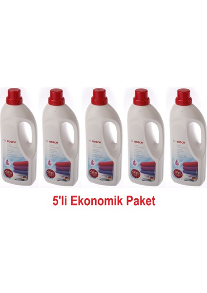 Renkliler Için Çamaşır Deterjanı 1,25 lt x 5'li Eko Paket
