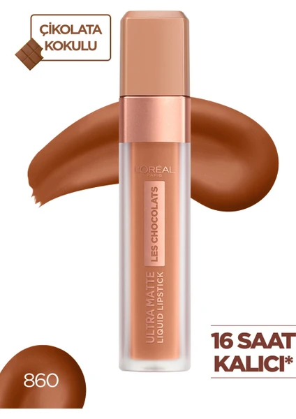 L'Oréal Paris Les Chocolats Likit Mat Ruj 860 Ginger Bomb