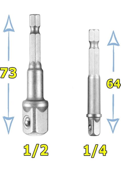 005-KK1314 Ikili Lokma Adaptörü 1/2 1/4