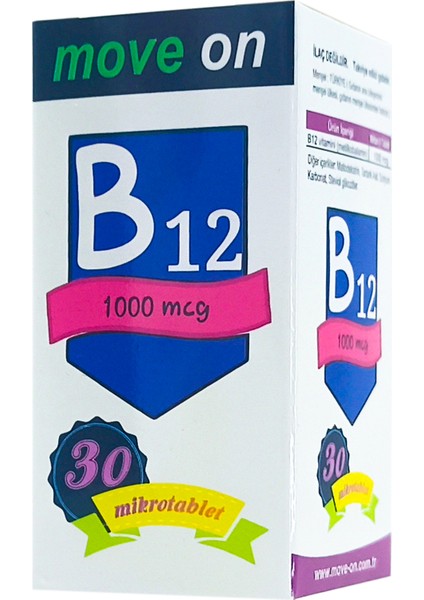 Vitamin B12 1000 Mcg 30 Mikro Tablet