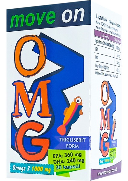 OMEGA 3 1000 mg EPA 360 /DHA 240. Balık Yağı.