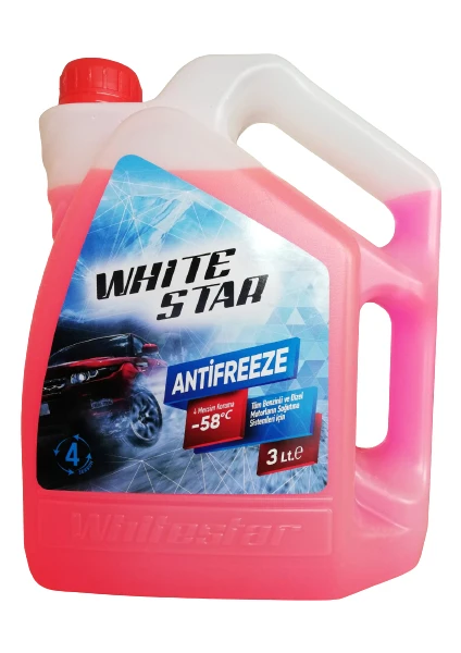 White Star Antifreeze Kırmızı (-58 C') 4 Mevsim Koruma