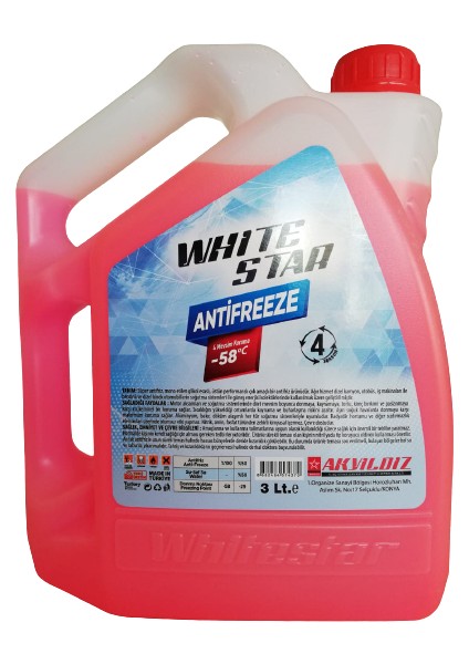 Antifreeze Kırmızı (-58 C') 4 Mevsim Koruma