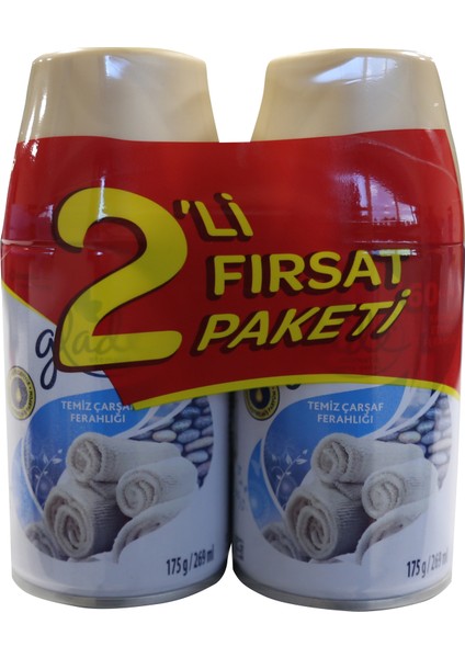 Sprey Temiz Çarşaf Ferahlığı 2'li 269 ml
