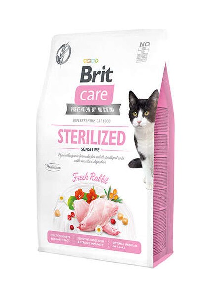 Brit Care Sterilised Tavşan Etli Tahılsız Kısırlaştırılmış Kedi Maması 2 kg