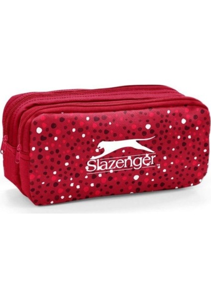 Slazenger Çift Bölmeli Kalem Çantası 12026 Kırmızı