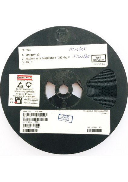 - FDN360P Smd Mosfet Kasetli Makara - 50 Adet
