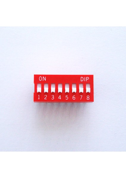 Dip Switch - 8 Bacaklı - 20 Adet