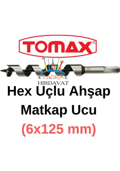 Ağaç Delme Ahşap Delme Delici Hex Matkap Ucu 6X125