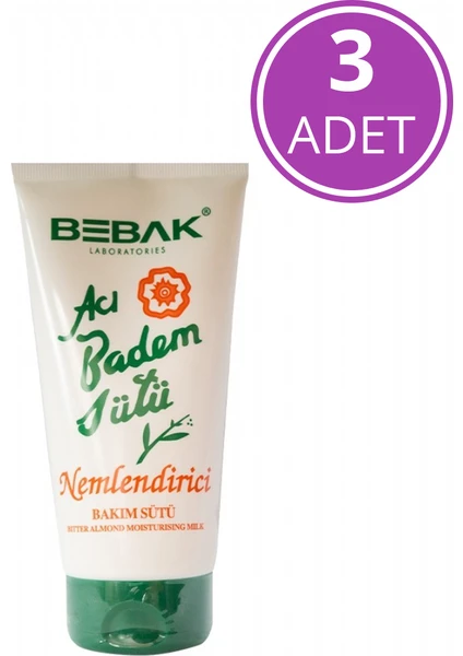 Acı Badem Nemlendirici Bakım Sütü Tüp 3X175 ml