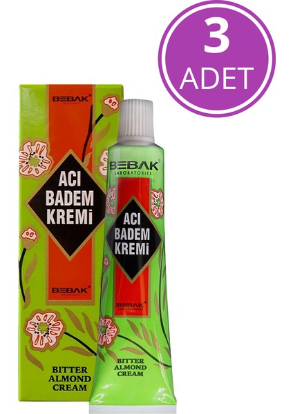 Acı Badem Kremi Tüp ,3X30 ml