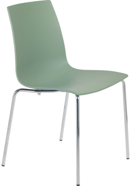 X-Treme Pro Sandalye Pastel Yeşil Krom Ayaklı