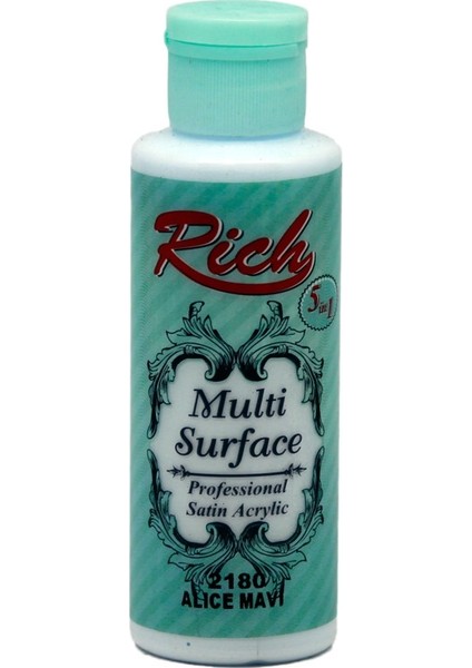 Multi Surface 120 cc Alice Mavi 2180 Akrilik Boya