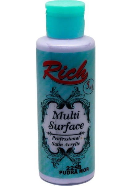 Multi Surface 120 cc Pudra Mor 2258 Akrilik Boya