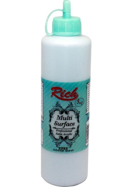 Multi Surface 500 cc Gözde Mavi 2292 Akrilik Boya
