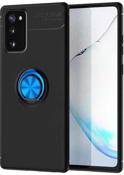 Samsung Galaxy S20 Fe Kılıf Ultra Korumalı Yüzüklü Manyetik Ravel Silikon + Tam Kaplayan 5d Cam Ekran Koruyucu Siyah - Mavi indirimleri