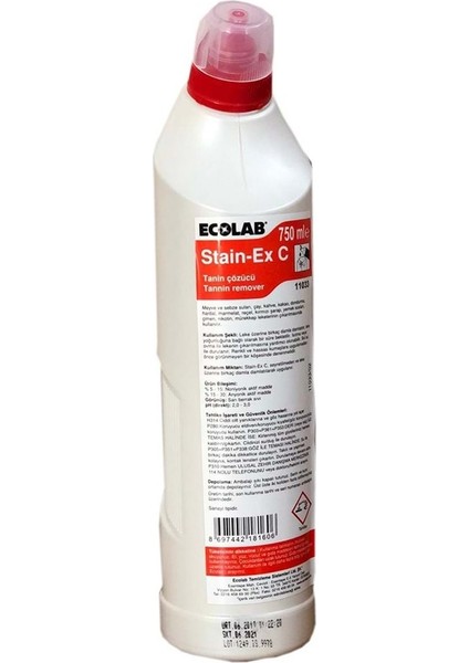 Stain-Ex C Tanin Çözücü 750 ml