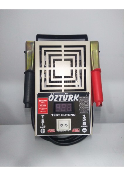 6-12-24 Volt 125 Amper Akü Test Öztürk 125 Profesyonel