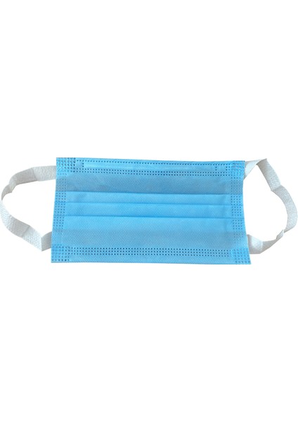 Mask 3 Katlı Telli Tek Kullanımlık Maske Pamuk Kulaklıklı 10'lu x 5 Adet