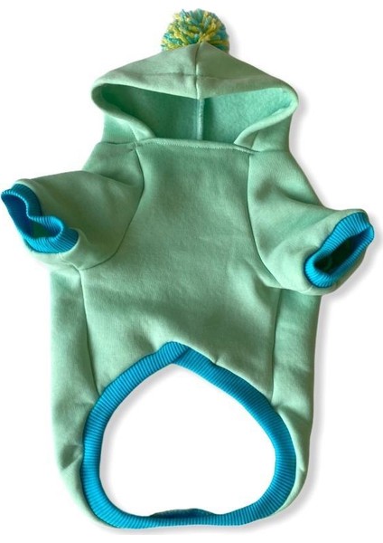 Su Yeşili Kelebek Kapsonlu Sweatshirt Kedi Süeteri Kedi Kıyafeti XXL fiyatları