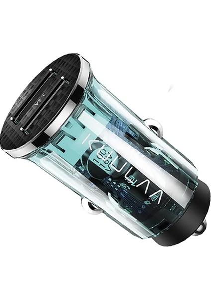 3.4A 17W Hızlı Şarj Şeffaf Mini Dual USB Araç Şarj Başlık AL-33001