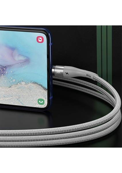 Zinc Safe Manyetik USB Kablo Şarj Android Micro 2.1A 1 mt CAMXC-KG2