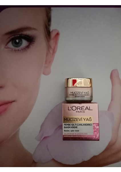 Loreal Paris Mucizevi Yağ Pembe Işıltı Canlandırıcı Bakım Kremi 50 ml