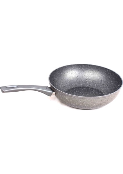 Granit Wok Tava 28 cm Gri