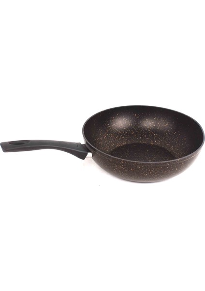 Granit Wok Tava 28 cm Siyah