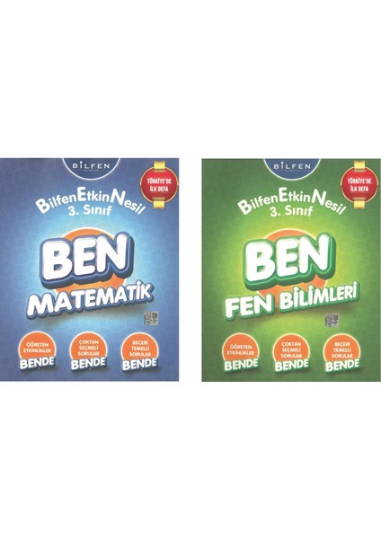 Bilfen Yayınları 3. Sınıf Ben Serisi Matematik-Fen Set