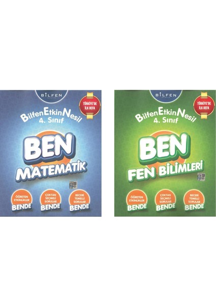 Bilfen Yay nlar 4 S n f Ben Serisi Matematik Fen Set Kitab 