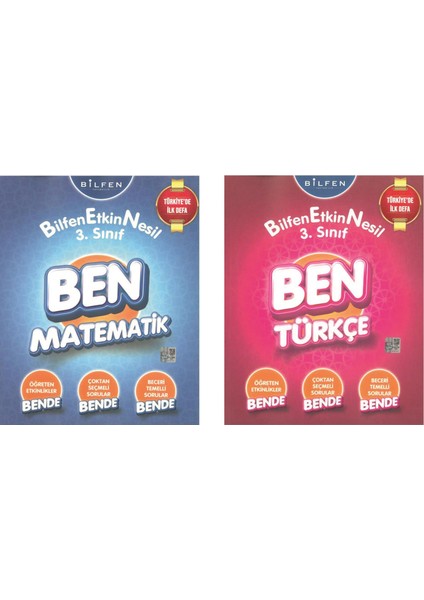 Bilfen Yayınları 3. Sınıf Ben Serisi Matematik-Türkçe Set