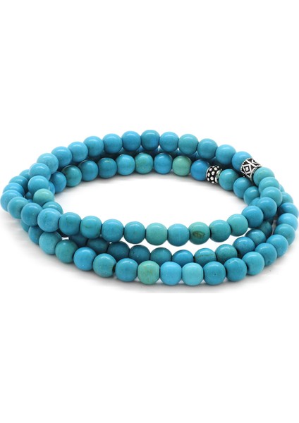 Hem Bileklik - Hem Kolye - Hem Tesbih 99LU Firuze Doğaltaş Takı modelleri