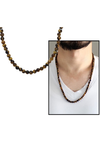 Hem Bileklik - Hem Kolye - Hem Tesbih 99LU Kaplangözü Doğaltaş Aksesuar fırsatları