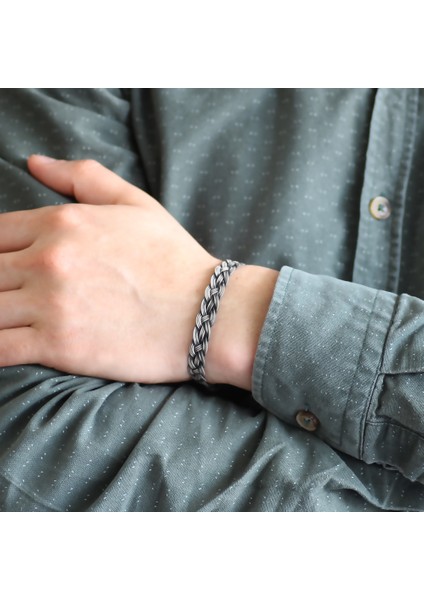 El Işçiliği 1000 Ayar Gümüş Kazaz Bileklik fırsatları