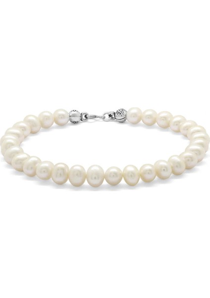 925 Ayar Gümüş Mekanizmalı Zarif Doğal Inci Kadın Bileklik modelleri
