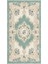 Kaymaz Dot Taban Yıkanabilir Dijital Baskı Çiçek Sarmalı Desenli Salon Halısı 80 x 100 2