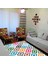 Kaymaz Dot Taban Yıkanabilir Dijital Baskı Renkli Simetrik Desenli Salon Halısı 80 x 600 1
