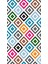 Kaymaz Dot Taban Yıkanabilir Dijital Baskı Renkli Simetrik Desenli Salon Halısı 80 x 600 2