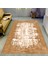Kaymaz Dot Taban Yıkanabilir Dijital Baskı Çizgili Mat Eskitme Desenli Salon Halısı 80 x 100 1