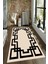 Kaymaz Dot Taban Yıkanabilir Dijital Baskı Lazer Kare Desenli Salon Halısı 80 x 100 1