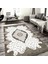 Kaymaz Dot Taban Yıkanabilir Dijital Baskı Vektörel Göz Desenli Salon Halısı 180 x 280 1